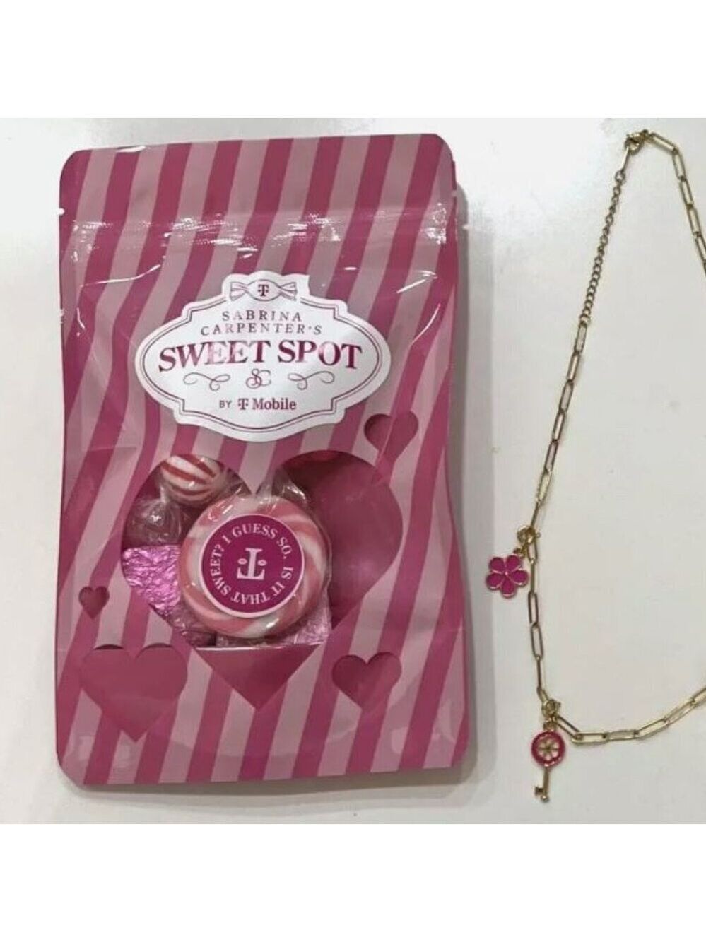 Sabrina Carpenter Sweet Spot T Mobile Promotion Charm Necklace Candy